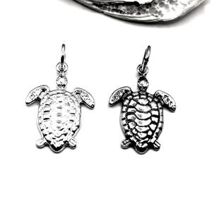 Handmade Ancient Greek Turtle Silver Pendant