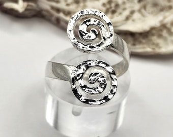 Handmade Greek Spiral Silver 925 Ring