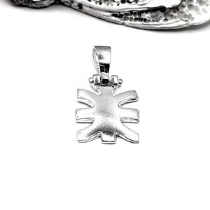 Colgante de plata Épsilon de Delfos de la antigua Grecia, hecho a mano