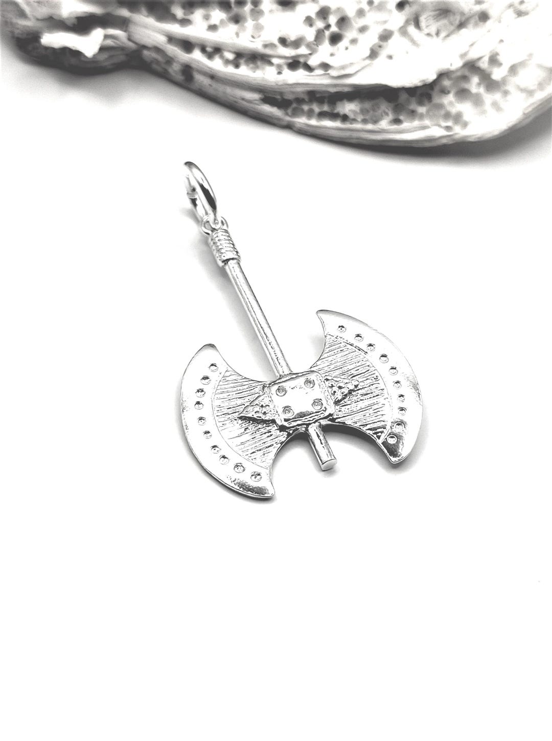 Ancient Greek Double Head Axe Silver Pendant - Etsy
