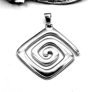 Ancient Greek Key Meander Silver 925 Pendant