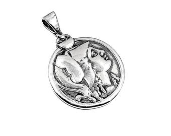 女神アテナ コイン スターリングシルバー ギリシャの女神ネックレス