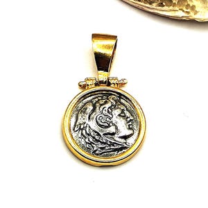 Alexander the Great Coin Silver Pendant
