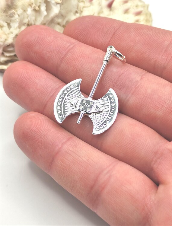 古代ギリシャの双頭斧のシルバーペンダント - Etsy 日本