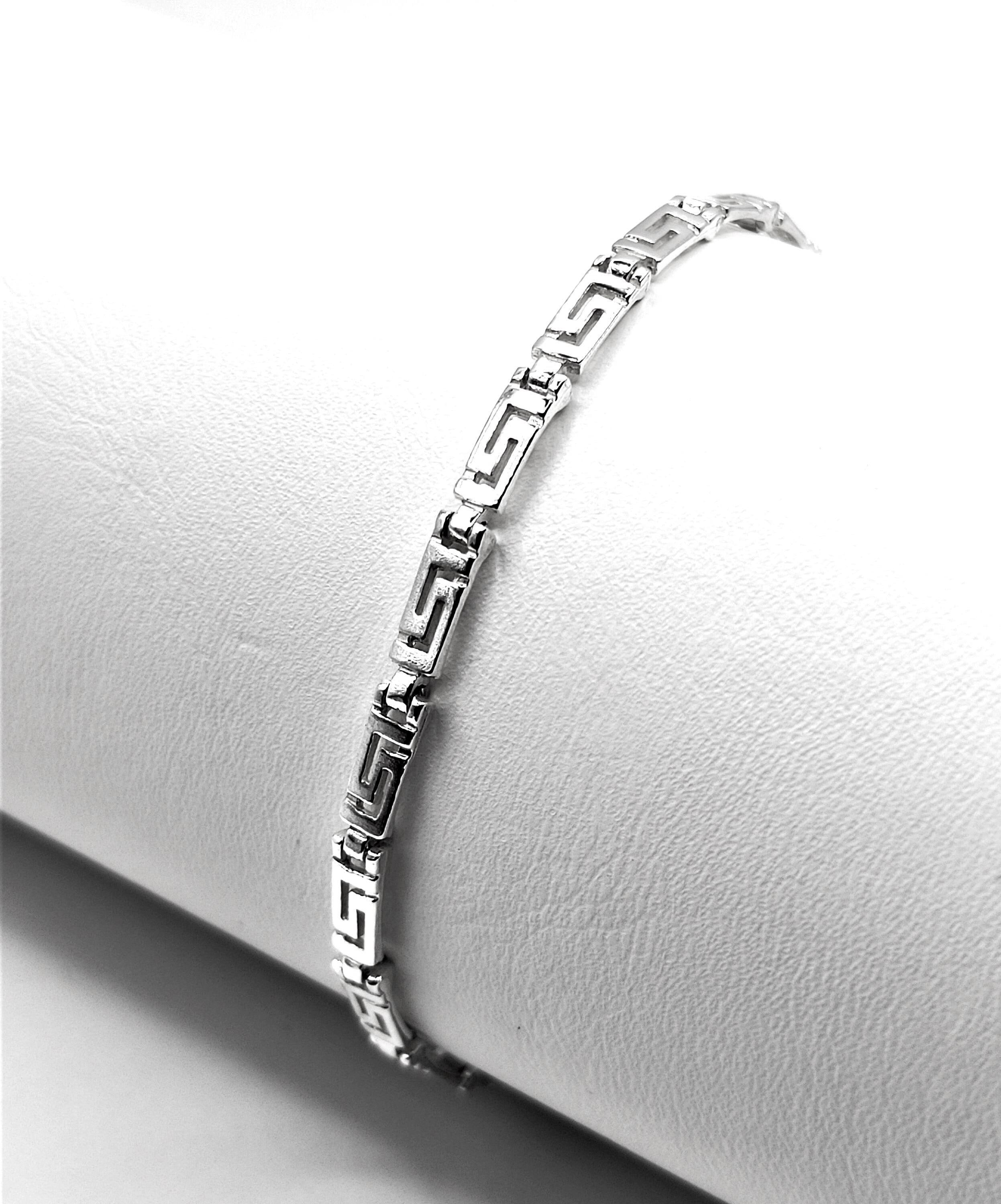 Bracciale motivo greca in argento 925