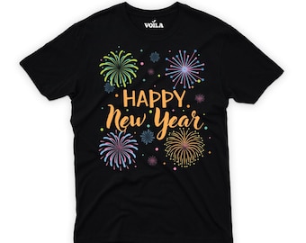 Years Unisex Happy Year Eve Party 2024 Shirt Women T-shirt for Etsy New Norway 2024 for - Men, Eve Kids, Year New Neck Happy Years Shirt, Shirt New New V