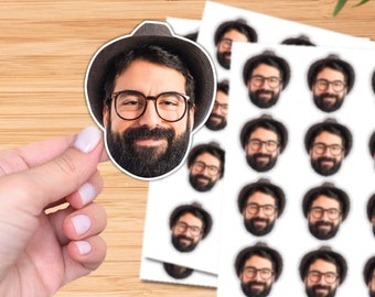 Custom Face Stickers, Personalized Waterproof Decals for Birthdays, Weddings, Bachelorettes, Pets, Graduations & More, Unique Party Favors