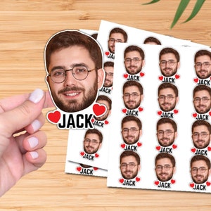 Custom Face Stickers, Personalized Waterproof Decals for Birthdays, Weddings, Bachelorettes, Pets, Graduations & More, Unique Party Favors