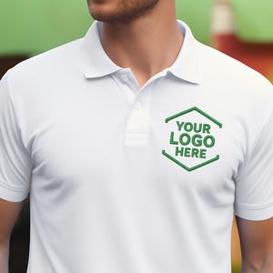 Custom Metallic Thread Embroidered Polo Shirt for Men, Women, Personalized Polo Shirts for Business, Casual Wear, Sports Team, Work Uniforms
