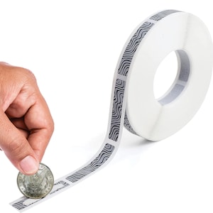 Autocollants à gratter 1,5"X 0,375", étiquettes auto-adhésives à gratter, créez vos propres coupons à gratter, jeux de cartes pour mariages, cadeau de mariée