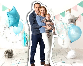 Custom Life Size Coroplast Cutouts of Any Photograph, Personalized Full Body Standees, Lifesize Standup Great for Parties and Special Events