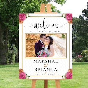 Custom Wedding Foam Board Poster Sign, Wedding & Event Custom Printing Foamcore Sign, Welcome Sign, Announcement Sign, Personalized Foamcore