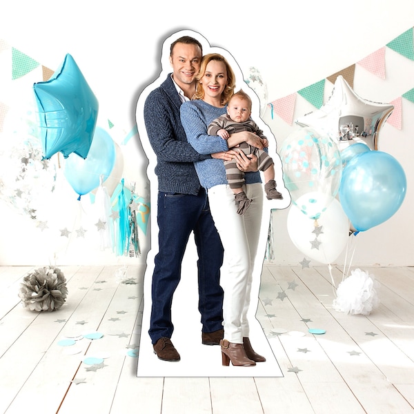 Custom Life Size Coroplast Cutouts of Any Photograph, Personalized Full Body Standees, Lifesize Standup Great for Parties and Special Events