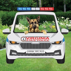 Personalized Police Car Selfie Frame, Police Car Selfie Frame, Photo Booth Police Car Selfie Frame, Police Car Decoration