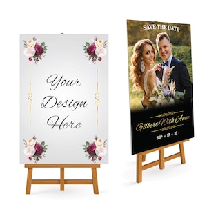 Custom Wedding Foam Board Poster Sign, Wedding & Event Custom Printing Foamcore Sign, Welcome Sign, Announcement Sign, Personalized Foamcore