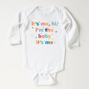 It&#39;s Me Hi I&#39;m The Baby It&#39;s Me Baby Bodysuit, Funny Newborn Baby Shirt, Cute Retro Toddler Sweatshirt, Adorable Baby Shower Gift