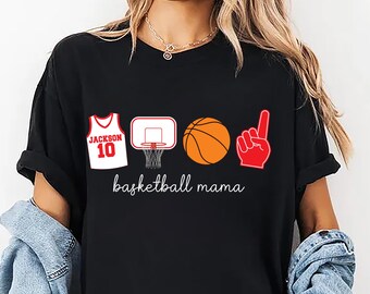 T-shirt de la saison de basket-ball personnalisable, T-shirt de basket-ball de la saison, T-shirt de maman de basket-ball, T-shirt de maman de basket-ball personnalisé, Cadeaux pour le match