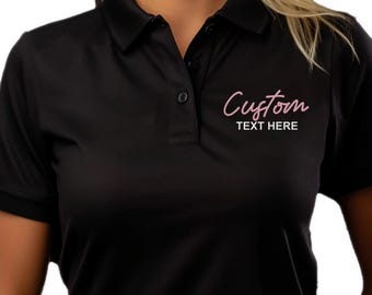Custom Embroidered Polo Shirt for Men and Women, Personalized & Printed Polo Shirts for Business, Casual Wear, Sports Teams, Work Uniforms