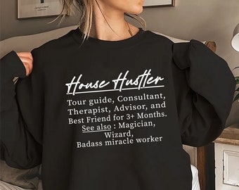 House Hustler Sweatshirt, Personalized Real Estate Sweatshirt, Real Estate Broker Agent Sweatshirt, Realtor Life Sweater, Gift for Realtor