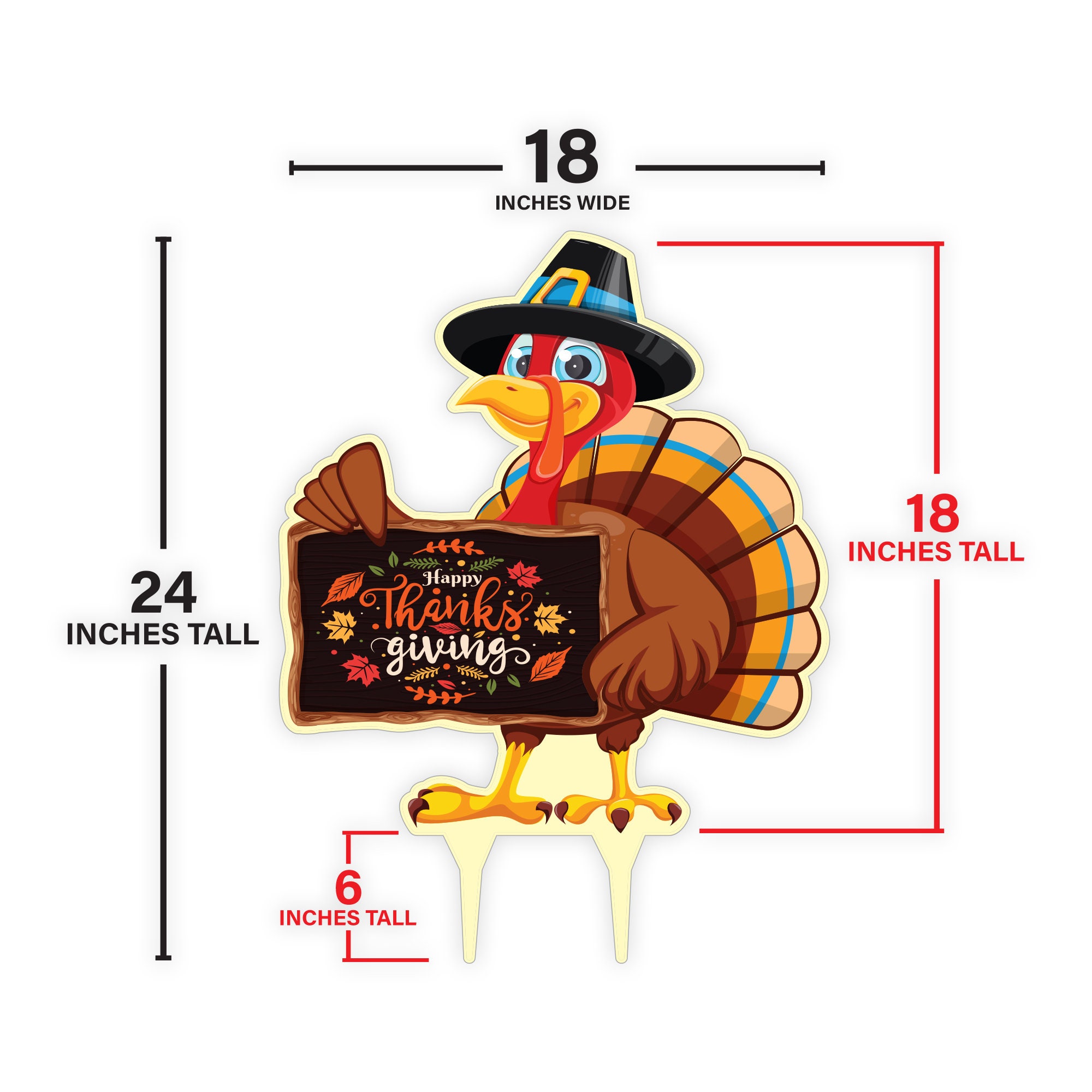 Thanksgiving 2024 Yard Outdoor Sign Thanksgiving Yard Sign 