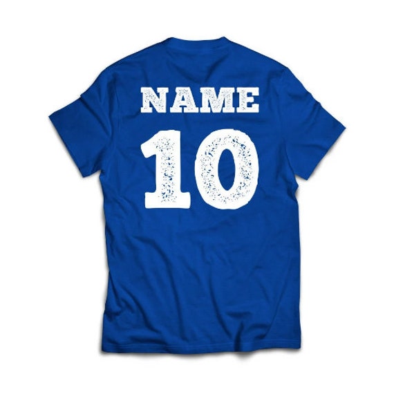  Camiseta de fútbol personalizada para hombre, camisetas  deportivas personalizadas con nombre y número del equipo, regalos de fútbol  para él, azul-rojo, S : Ropa, Zapatos y Joyería