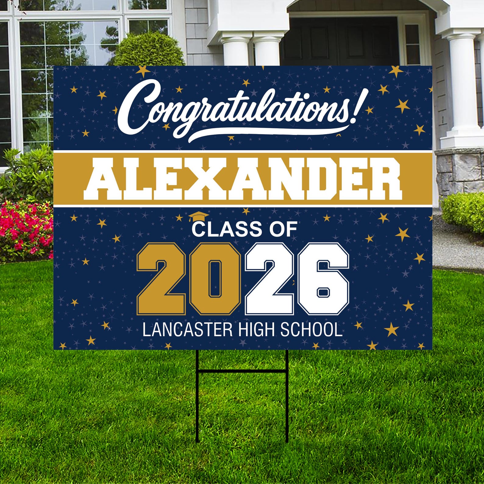 Personalized Graduation Yard Sign 2026, Class of 2026 Custom Name Lawn ...