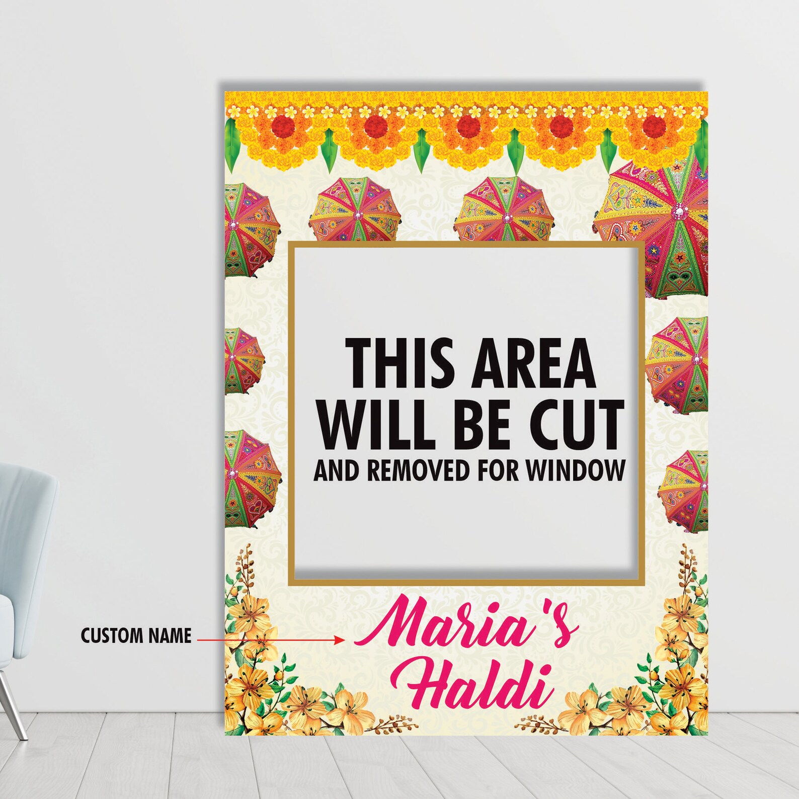 Personalized Haldi Selfie Frame Haldi Selfie Frame Photo Etsy