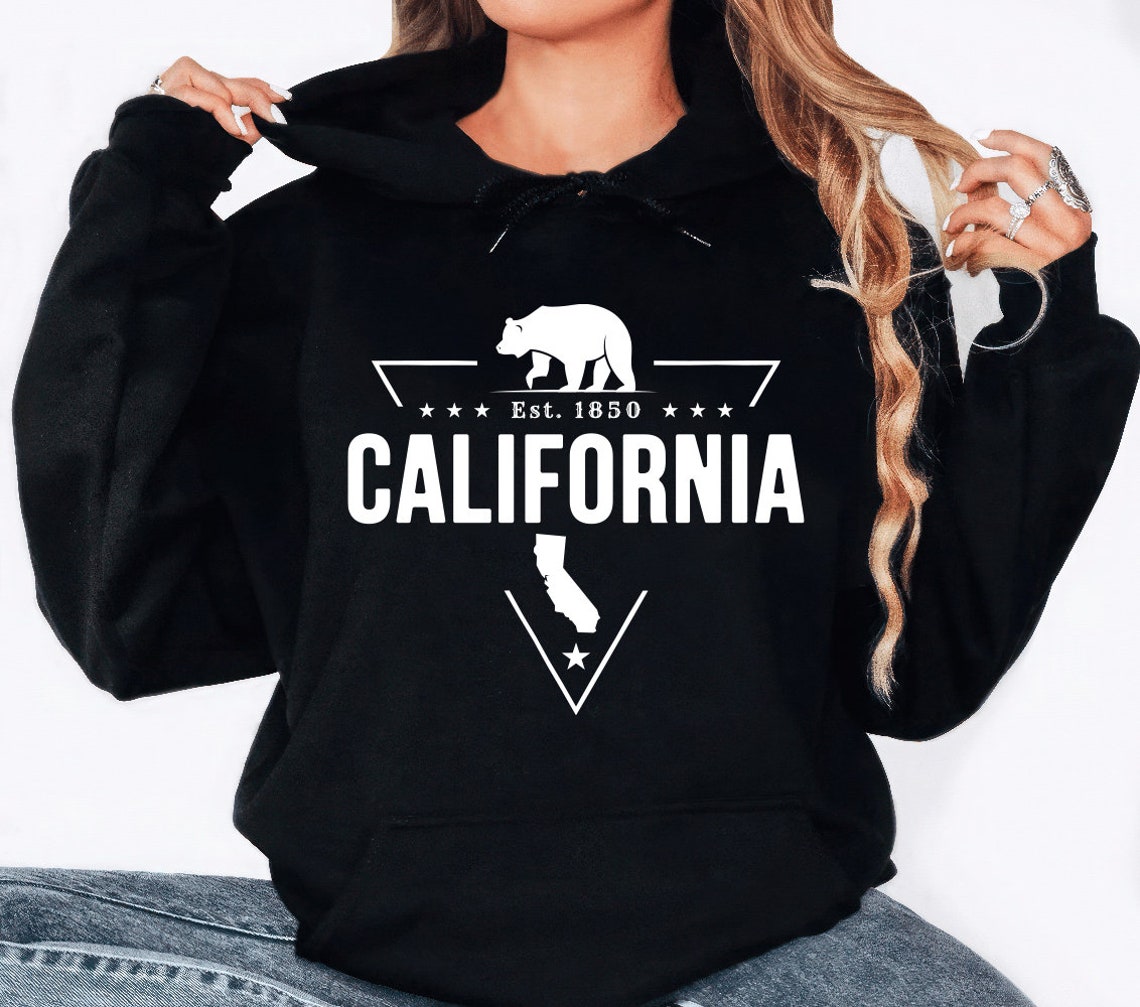 California Hoodie, Vintage California Unisex Hoodies, California