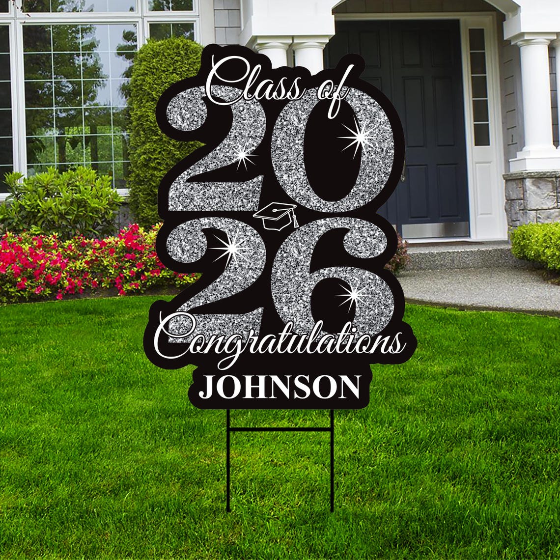 Personalized Graduation Yard Sign 2026 - Grad Sign, Class of 2026 Lawn ...