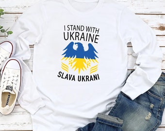 We Stand With Ukraine Vinyl Sticker Decal - 6" X 4.5" Bumper Sticker, Waterproof & Scratch Resistant For Car, Laptop, Window - View #7