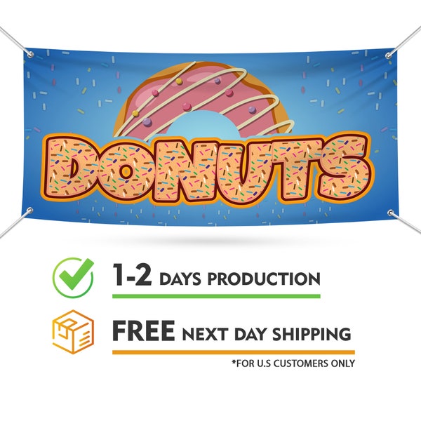 Doughnut Shop Sign Etsy