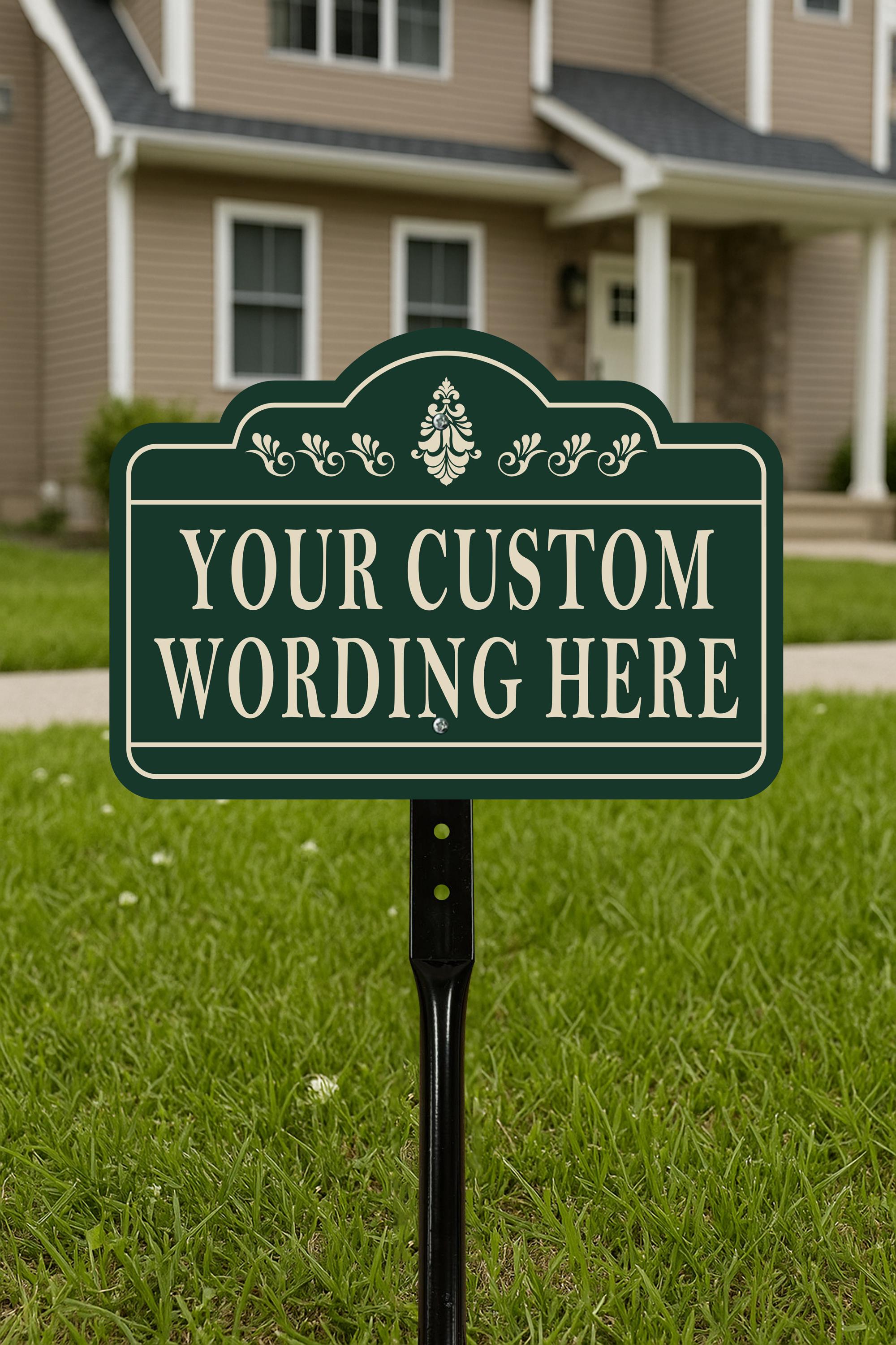 Sign Posts Lawn Custom Yard Sign With 16