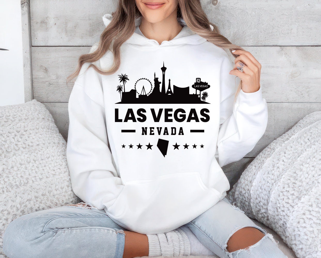 Las Vegas Hoodie, Vacation Travel Unisex Hoodies, Nevada Las Vegas