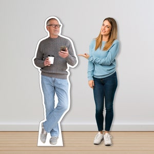 Custom Life Size Coroplast Cutouts of Any Photograph, Personalized Full Body Standees, Lifesize Standup Great for Parties and Special Events