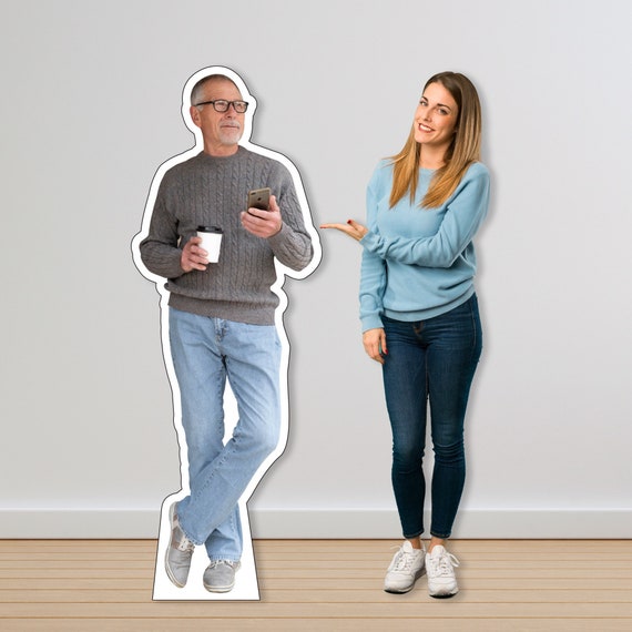 Custom Life Size Coroplast Cutouts of Any Photograph Personalized Full Body Standees Lifesize Standup Great for Parties and Special Events