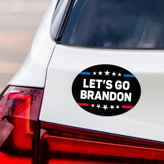 Let's Go Brandon Car Magnet, Anti Biden Vehicle Magnet, Let's Go Brandon  Bumper , Anti Joe Biden Oval Magnet, 6 X 4.5 