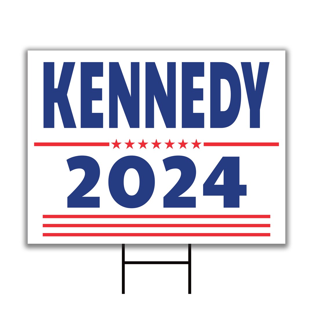 Kennedy 2024 Yard Sign Coroplast Robert F. Kennedy Jr. for Etsy