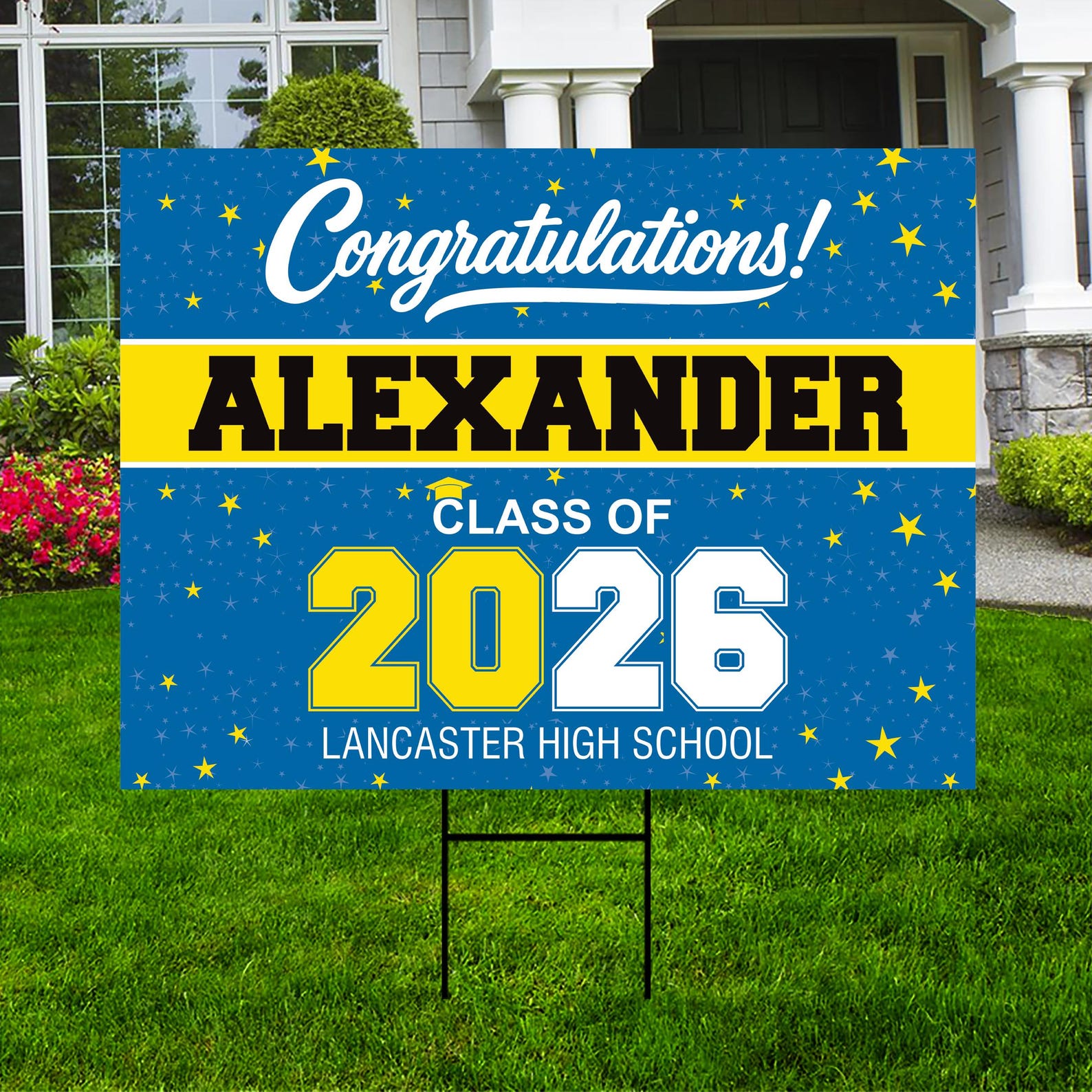 Personalized Graduation Yard Sign 2026, Class of 2026 Custom Name Lawn ...