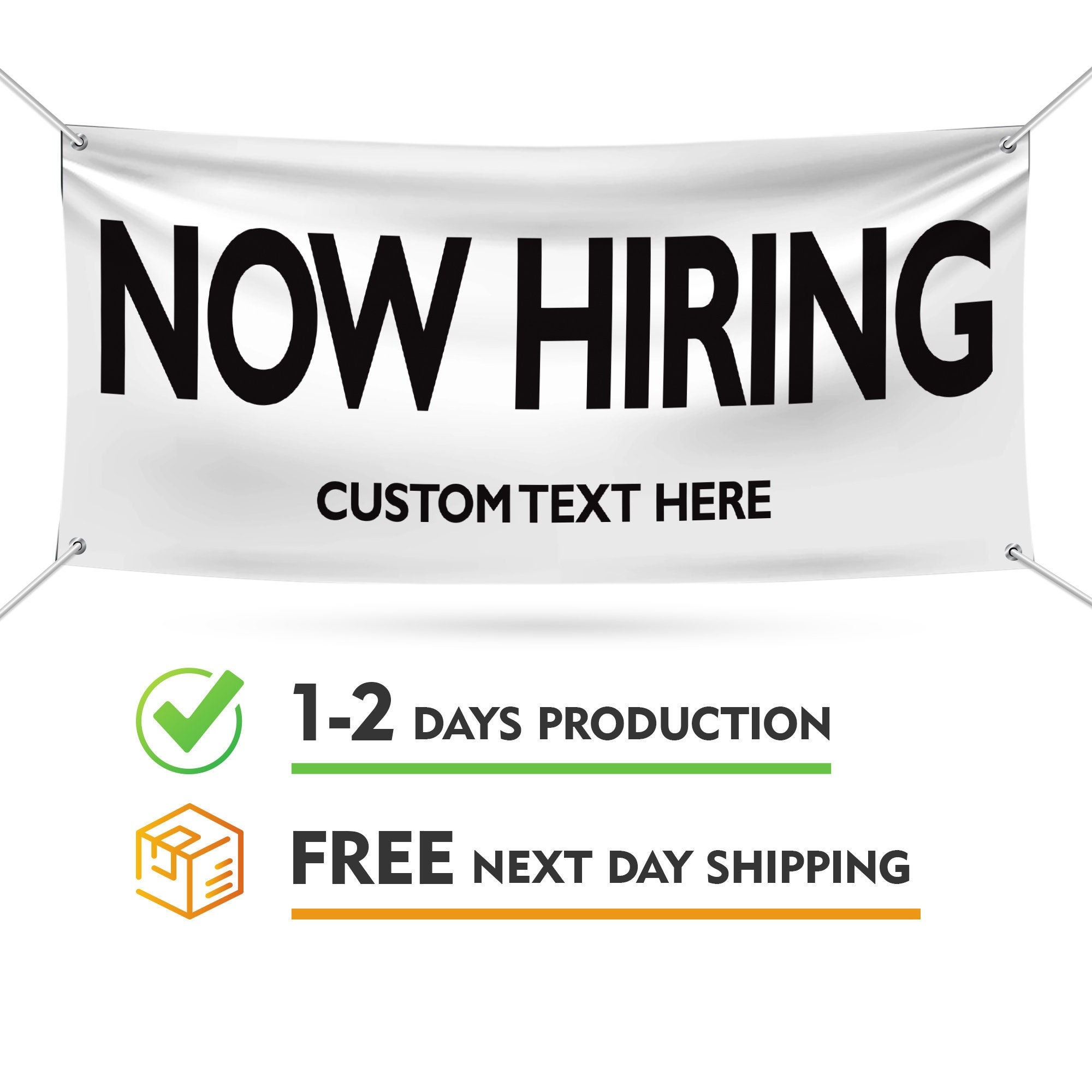 Now Hiring Banner Sign Personalized 13 Oz Heavy Duty Etsy New Zealand