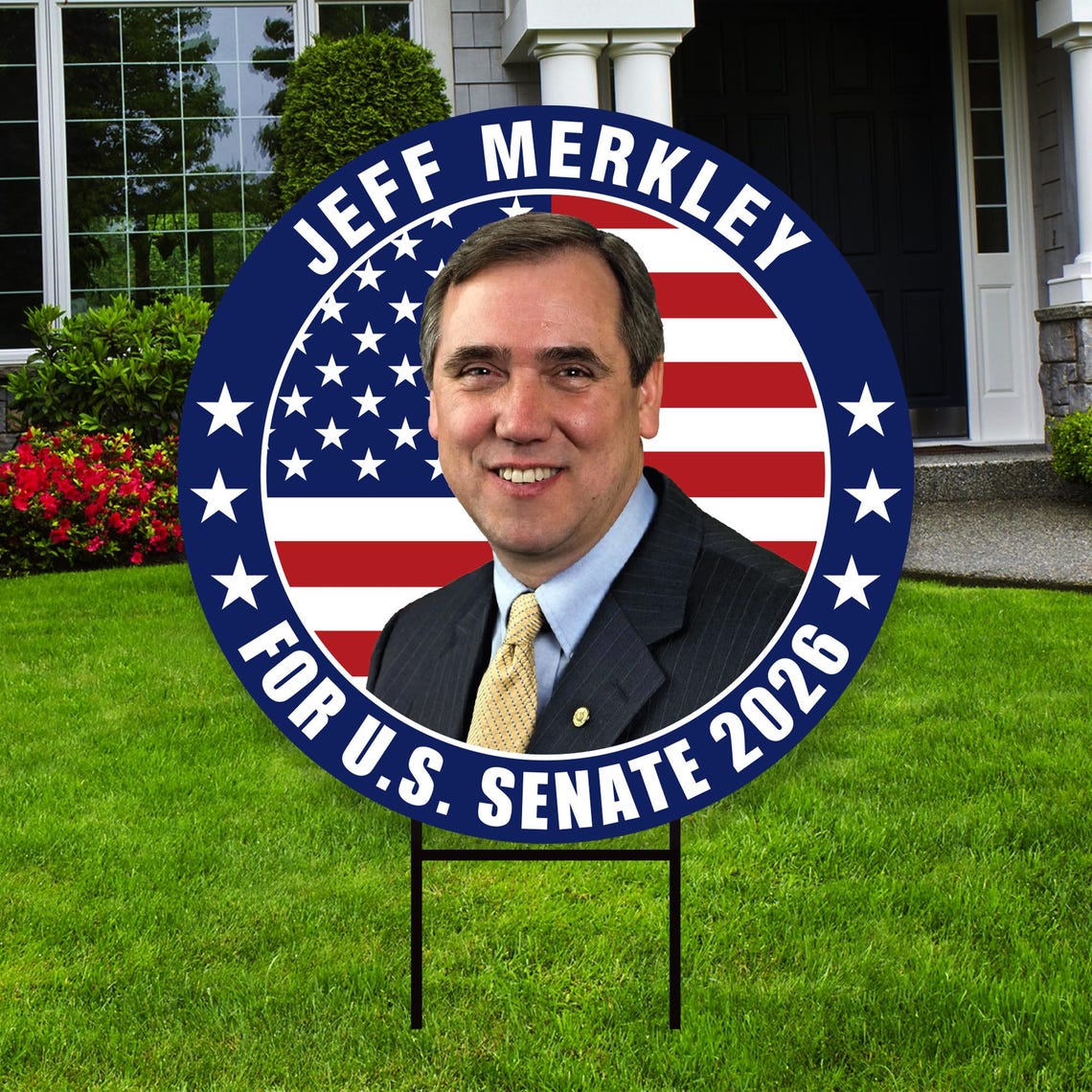 Ken R Merkley Jeff Merkley for Oregon Senate 2026 Yard Sign, Corrugated Plastic ...