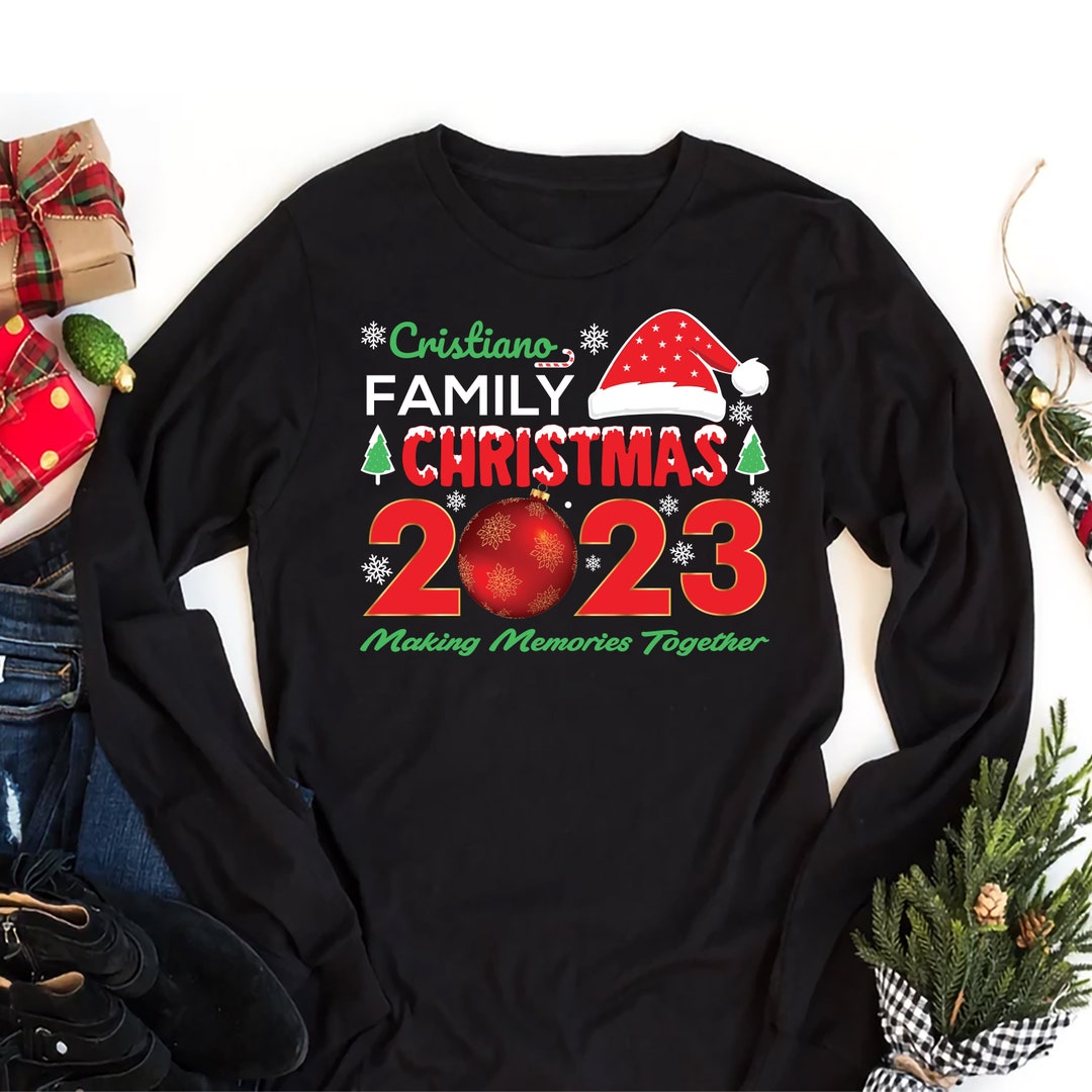 Christmas Long Sleeve T-shirt Personalized, Family Christmas Unisex ...