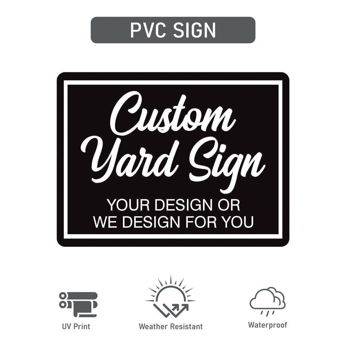 Custom PVC Sign - Personalized Plastic Signage, Outdoor Business ...