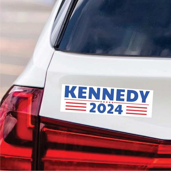 Kennedy 2024 Car Magnet, RFK Jr. Magnet, President Election 2024, Robert F. Kennedy Jr. For President 2024 Vehicle Magnet - 10" x 3"