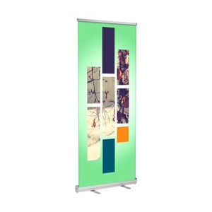 Custom Retractable Banner 33&quot; x 81&quot; Roll up Banner Stand, Custom Standard Retractable Banner Stand, Pop Up Banner Stand, Store Banner Stand