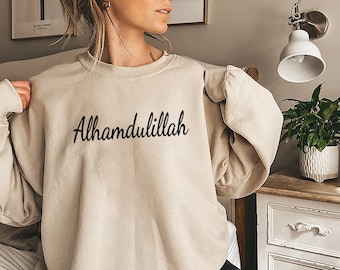 Alhamdulillah Sweatshirt, Ramadan Sweatshirt, Religious Islamic Sweatshirt, Holy Month Sweater, Muslim Eid Shirt, Gifts for Muslims