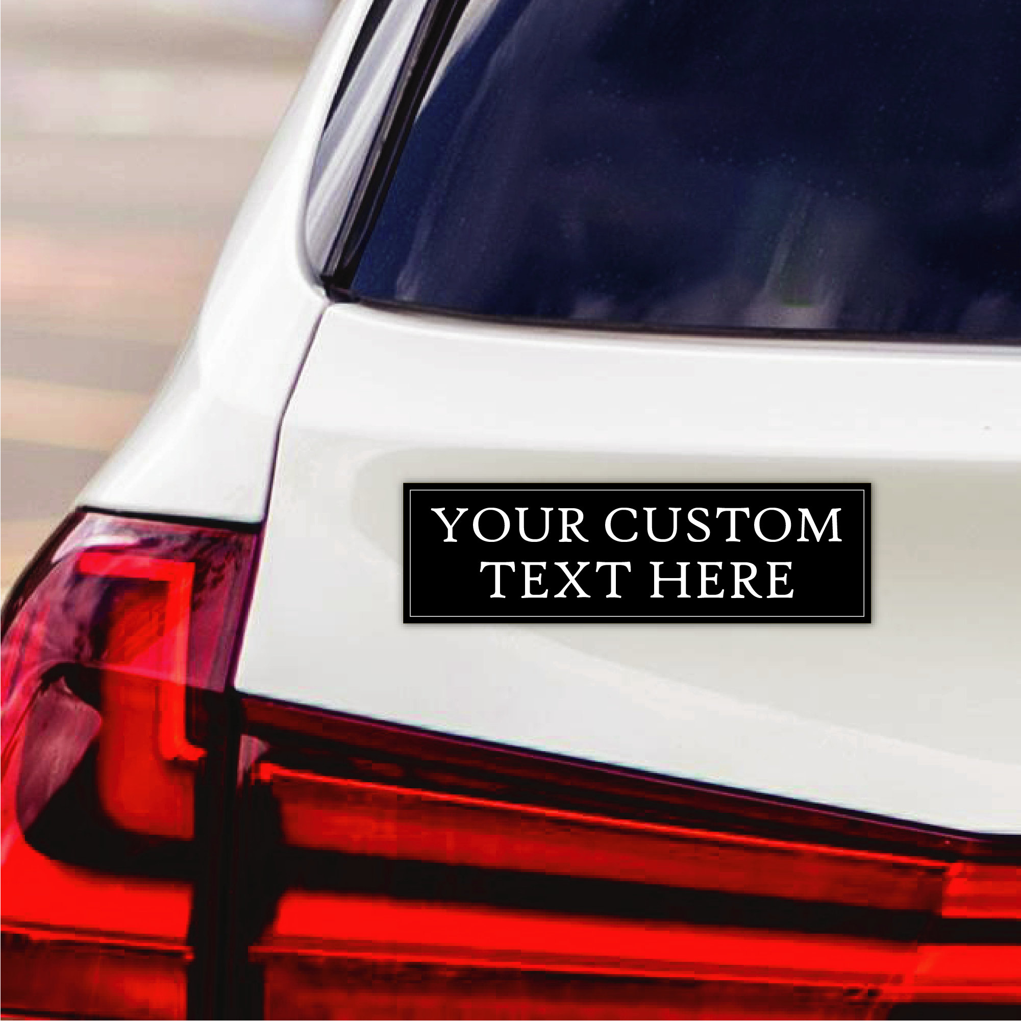 Custom Car Magnet - Personalized Automotive Magnet for Your Vehicle - Unique Text Car Door Magnet - Durable, Weatherproof Car Accessory