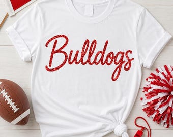 Custom Glitter School Mascot Shirt, Personalized Team Name Tee, Sparkle Sports Spirit Top, School Logo Fan Shirt, Gift for Athlete
