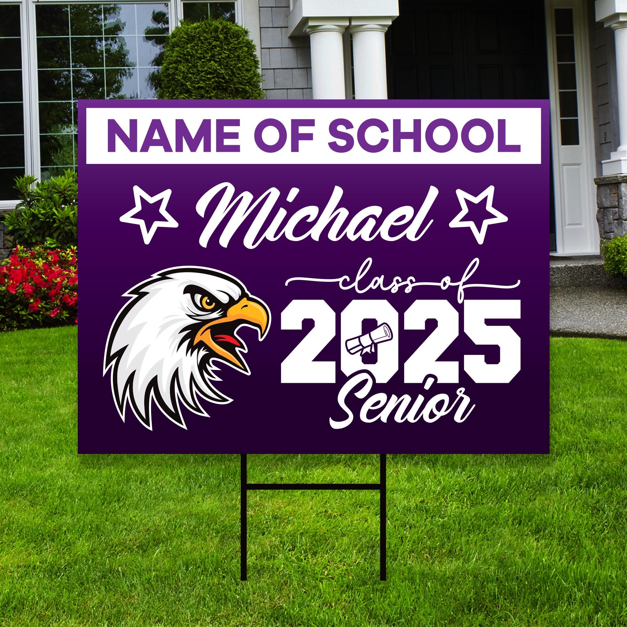 Personalized Grad Signs Class Of 2025 Extra Large Graduation Yard Signs ...
