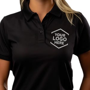Custom Metallic Thread Embroidered Polo Shirt for Men, Women, Personalized Polo Shirts for Business, Casual Wear, Sports Team, Work Uniforms