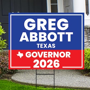 Greg Sign Greg Abbott Yard Sign - Etsy